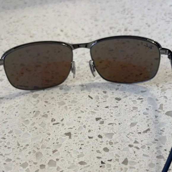 Ray-Ban Black Frame with Blue Lenses Sunglasses